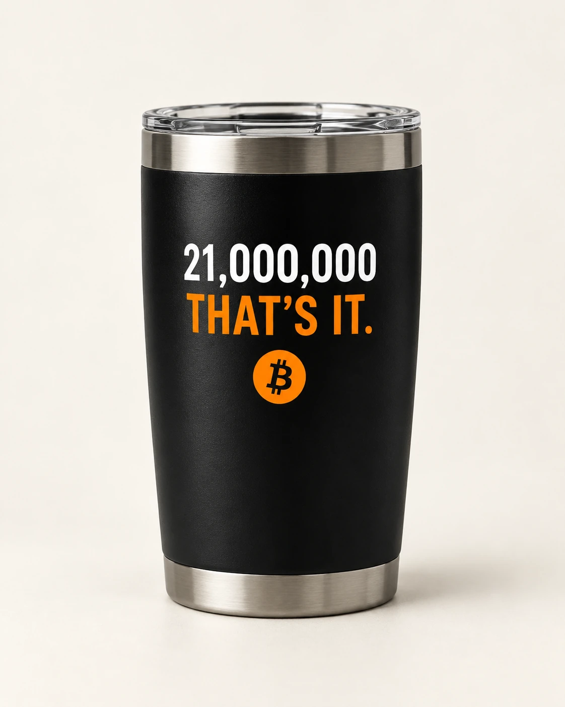 AI concept — 21 Million / That’s It Tumbler — Black