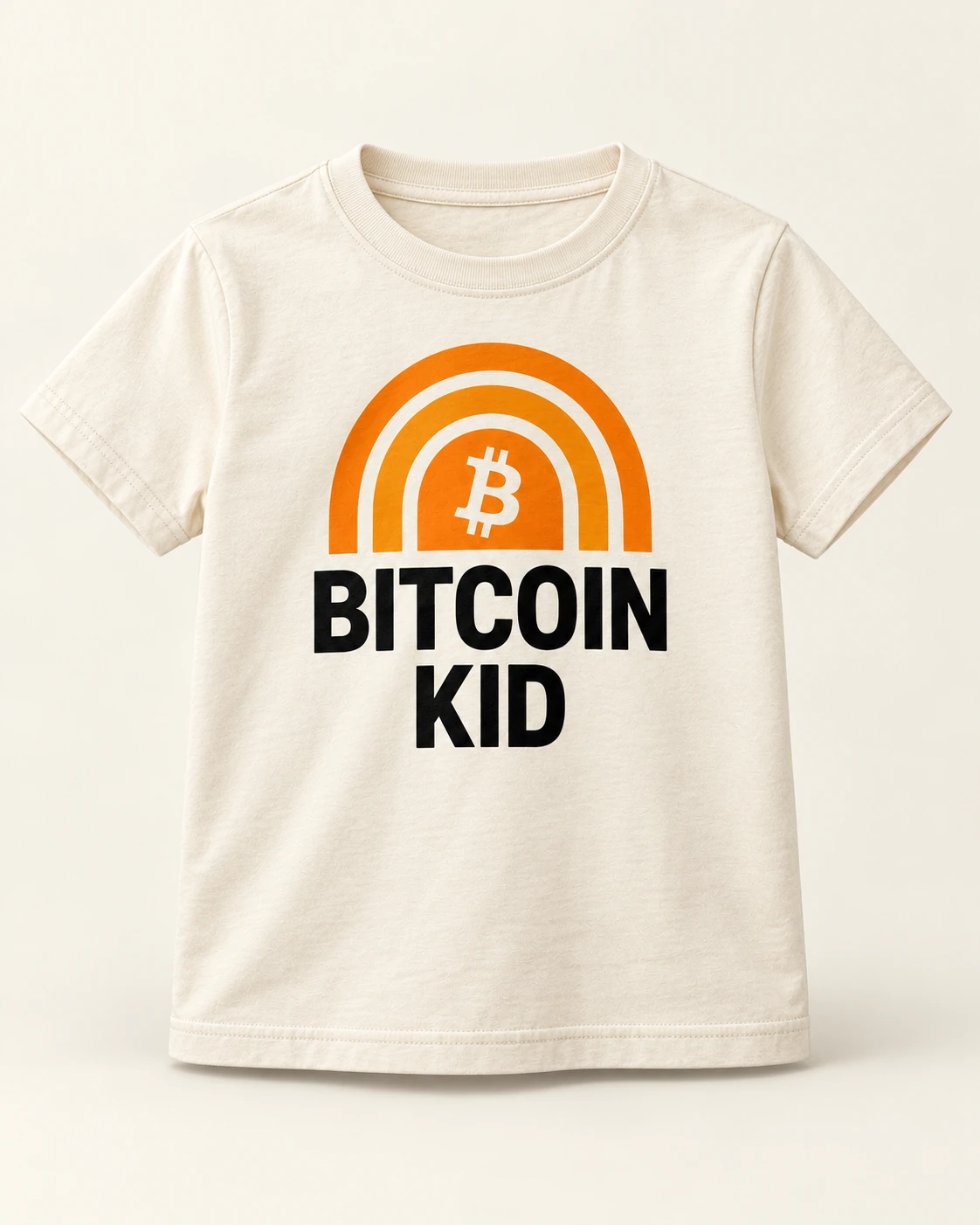 AI concept — Bitcoin Kid Tee — Bone