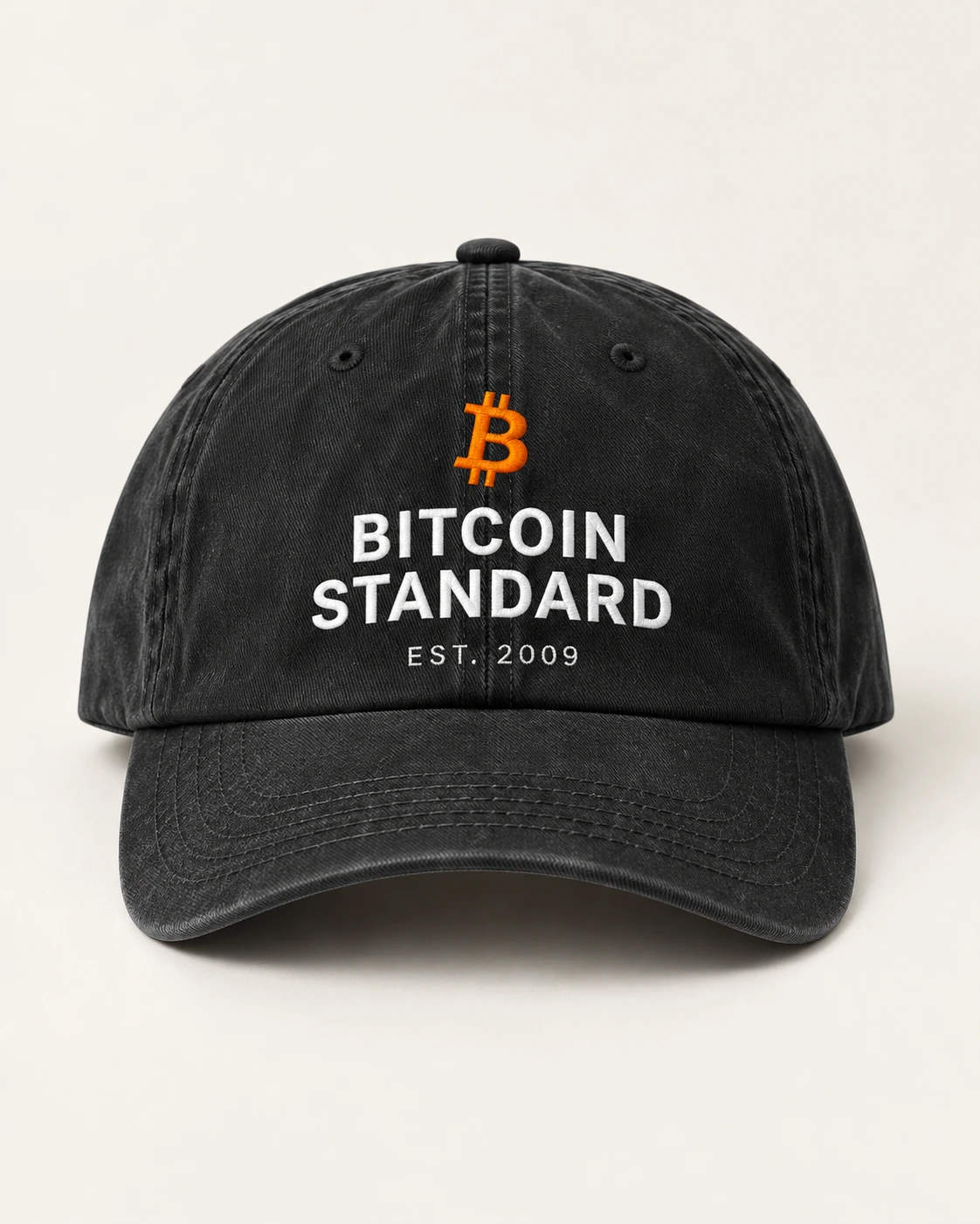 AI concept — Bitcoin Standard Dad Cap — Black
