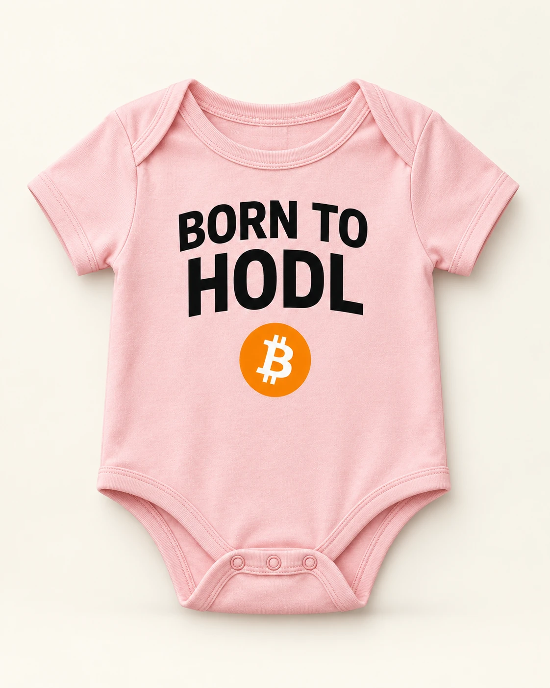 AI concept — Born to HODL Bodysuit — Pink