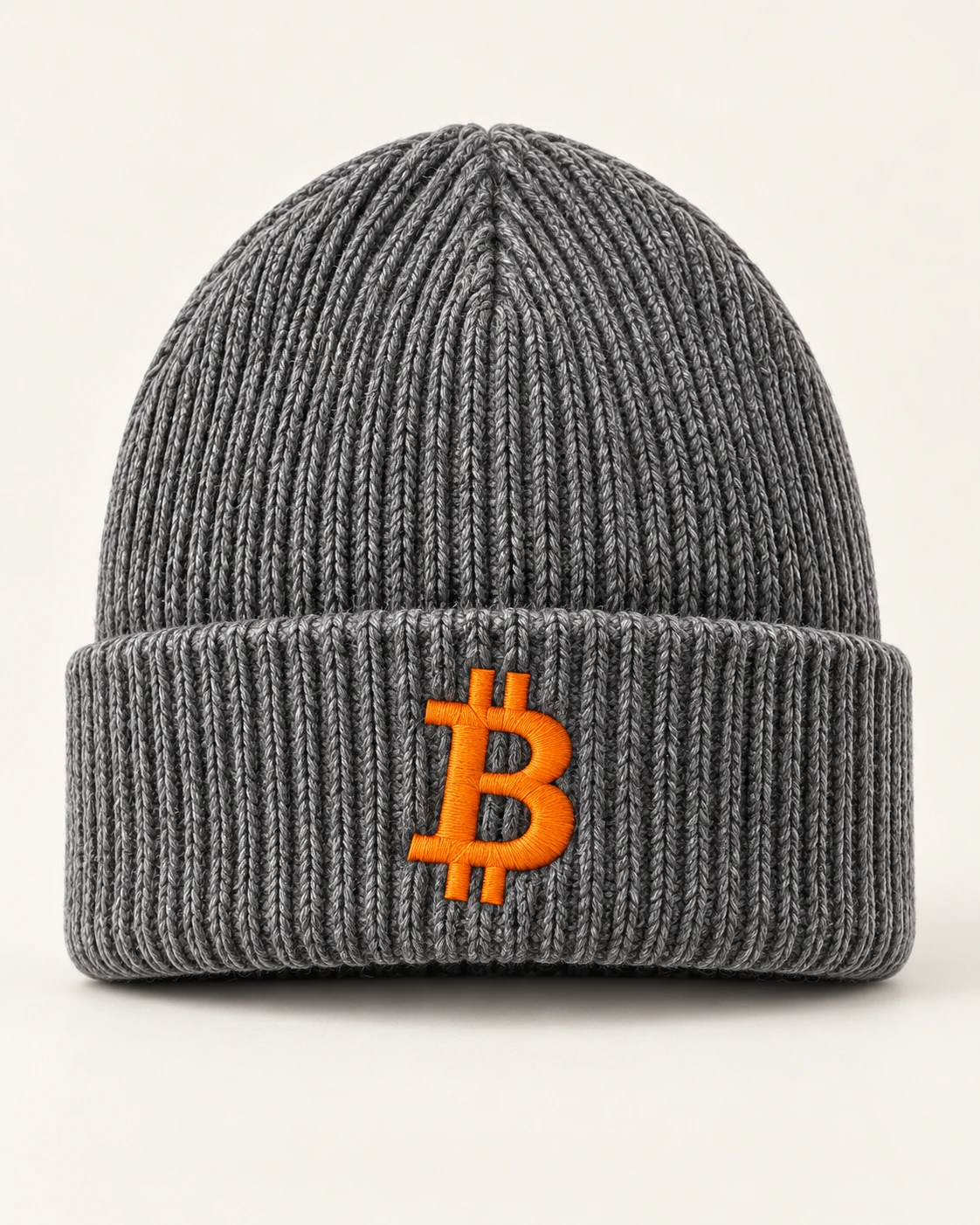 AI concept — BTC Logo Beanie — Heather Grey