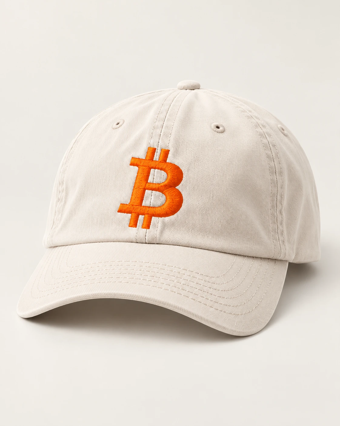 AI concept — BTC Logo Dad Cap — Bone