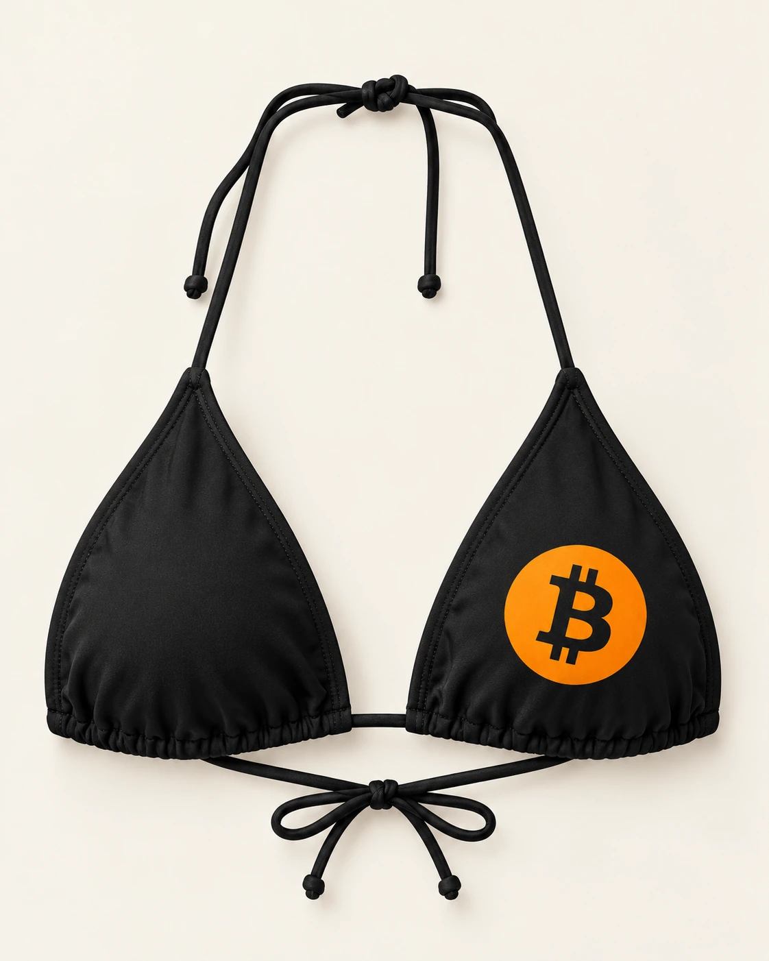 AI concept — Women’s BTC Triangle Bikini Top — Black