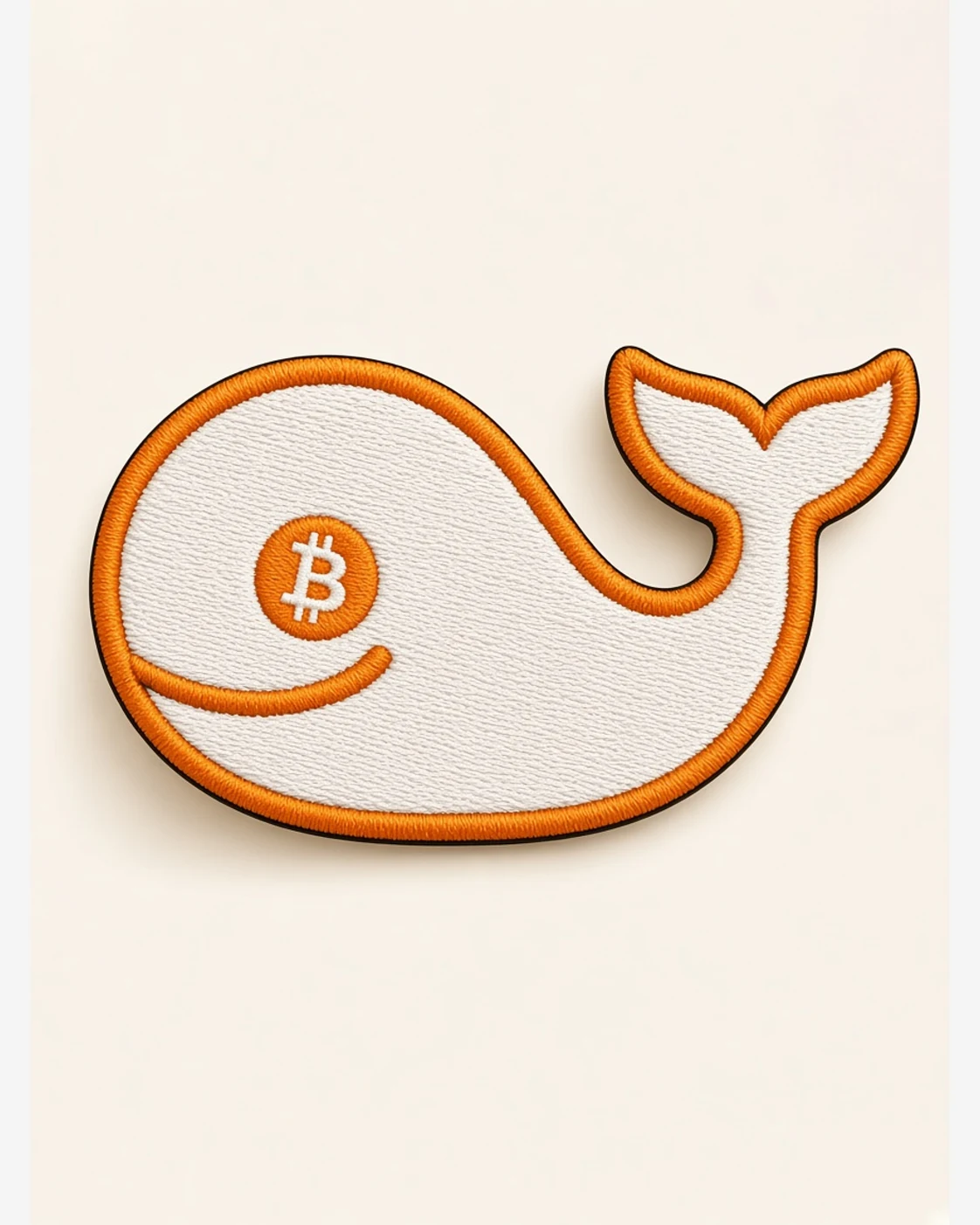 AI concept — CW Embroidered Whale Patch — Black