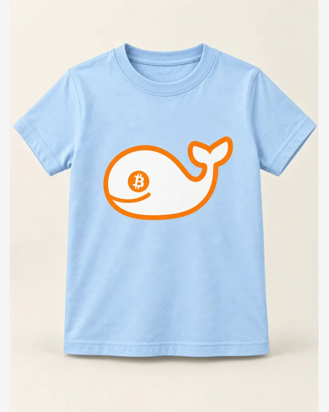 AI concept — CW Little Whale Tee — Sky Blue