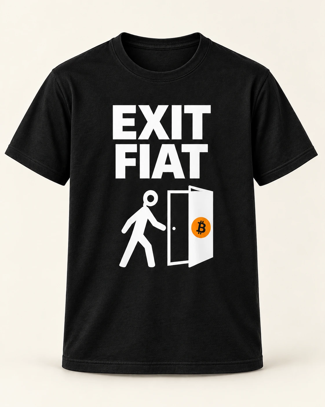 AI concept — Exit Fiat Tee — Black
