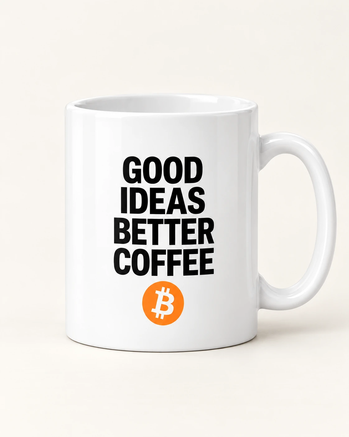 AI concept — Good Ideas Better Coffee Mug — White