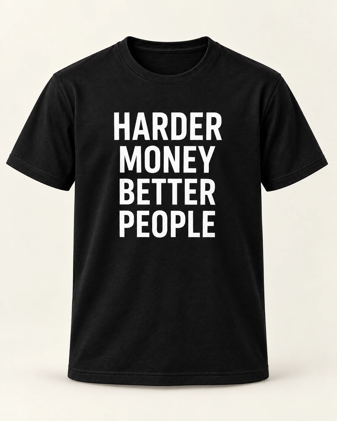AI concept — Harder Money Tee — Black