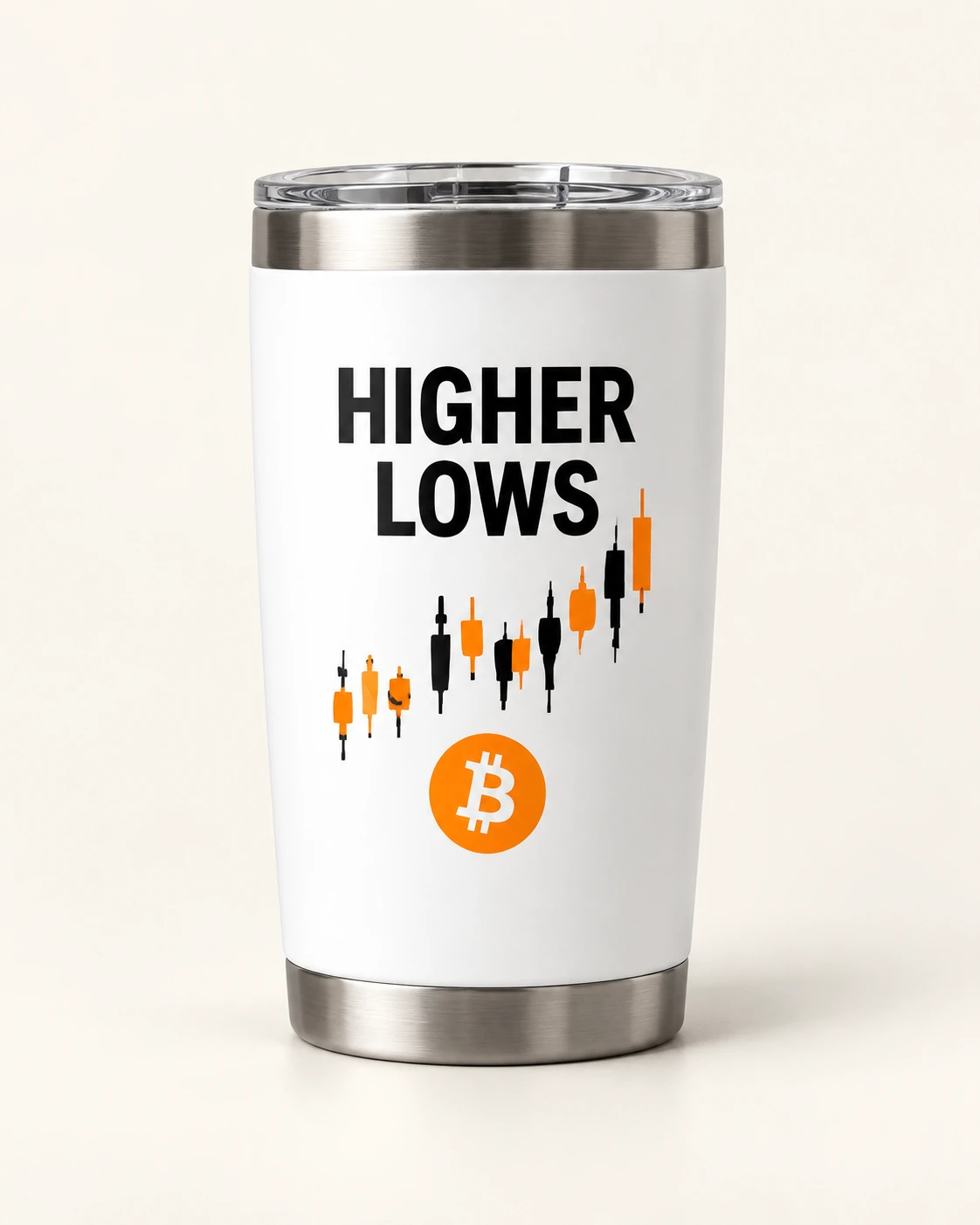 AI concept — Higher Lows Tumbler — White