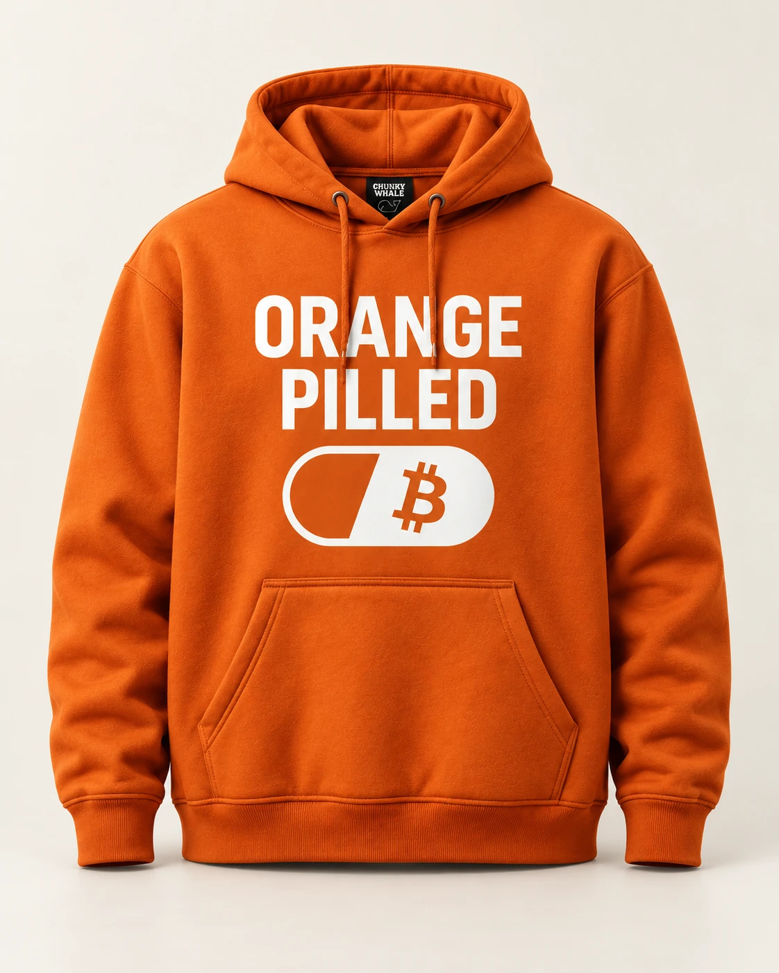 AI concept — Orange Pilled Hoodie — Orange