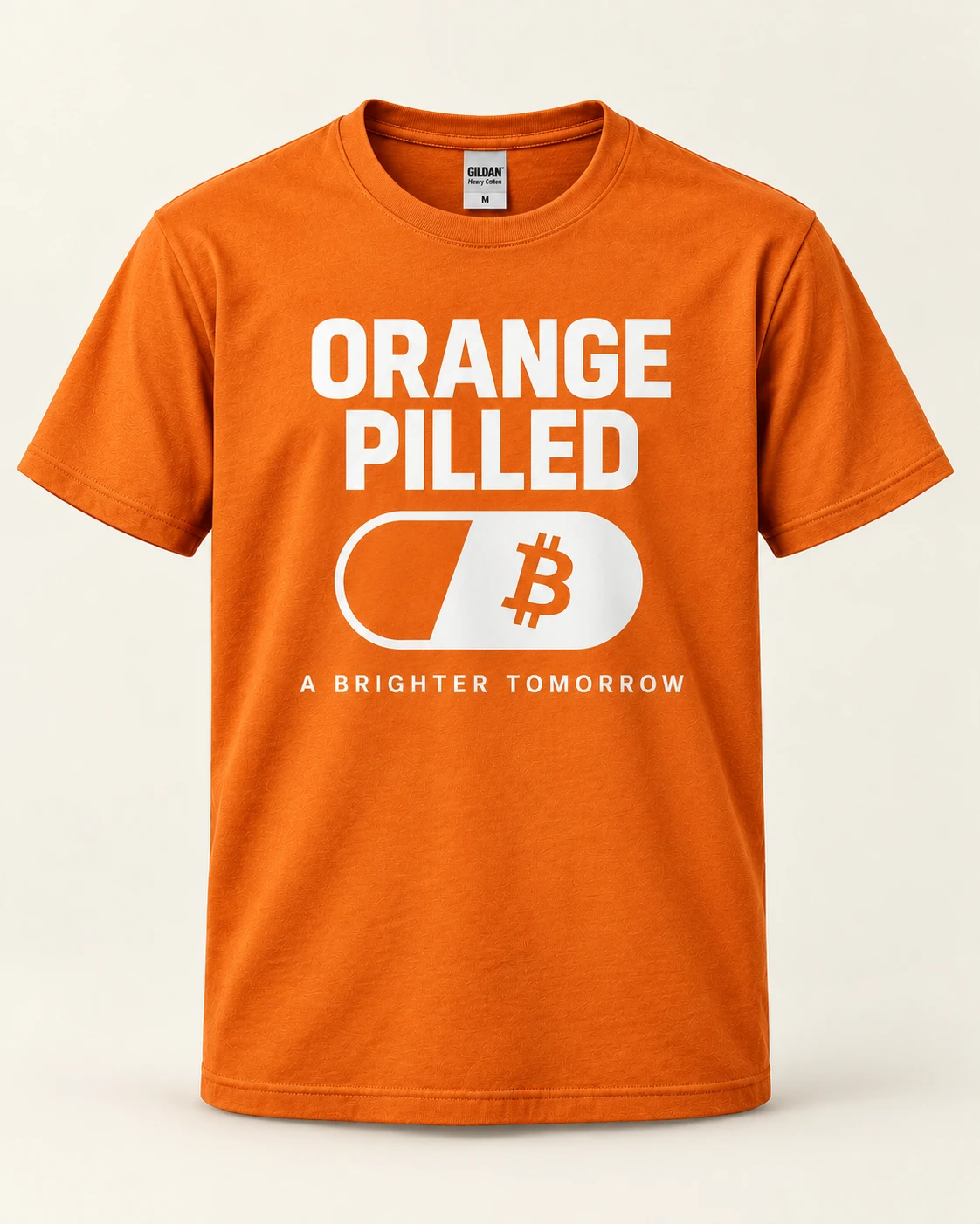 AI concept — Orange Pilled Tee — Orange