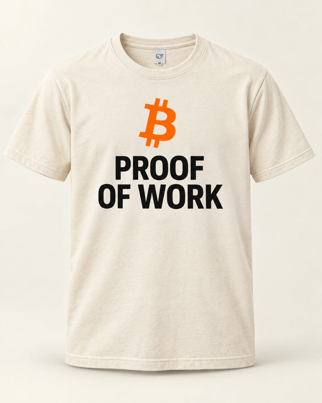 AI concept — Proof of Work Tee — Bone
