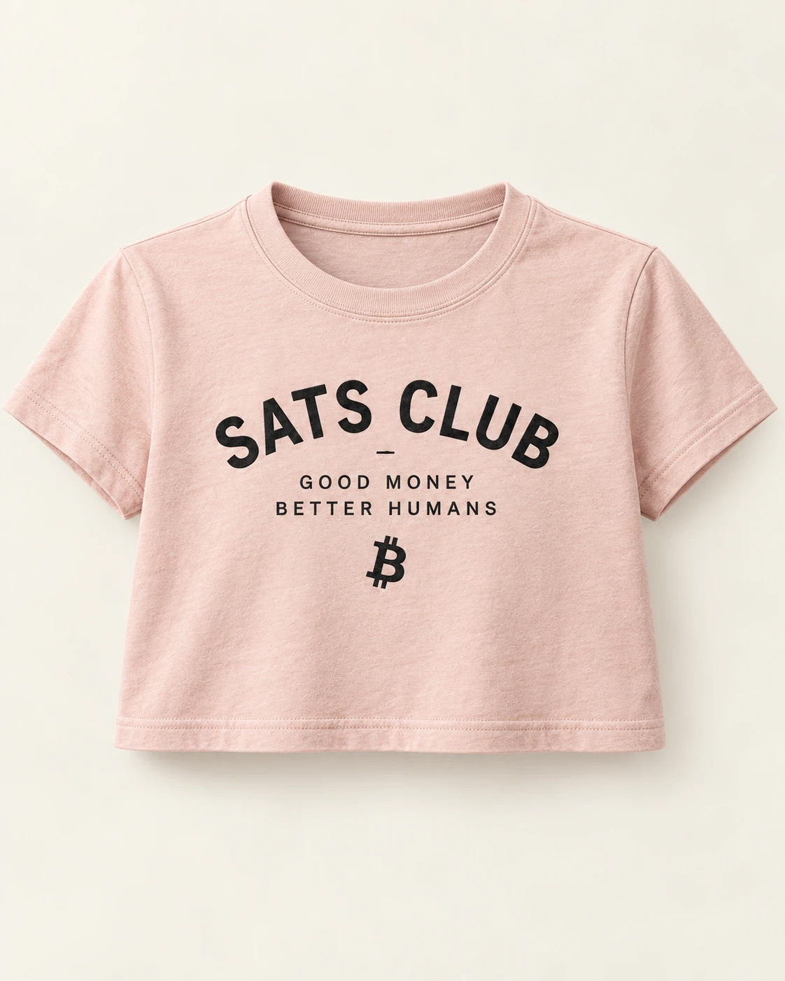 AI concept — Women’s Sats Club Cropped Tee — Pink