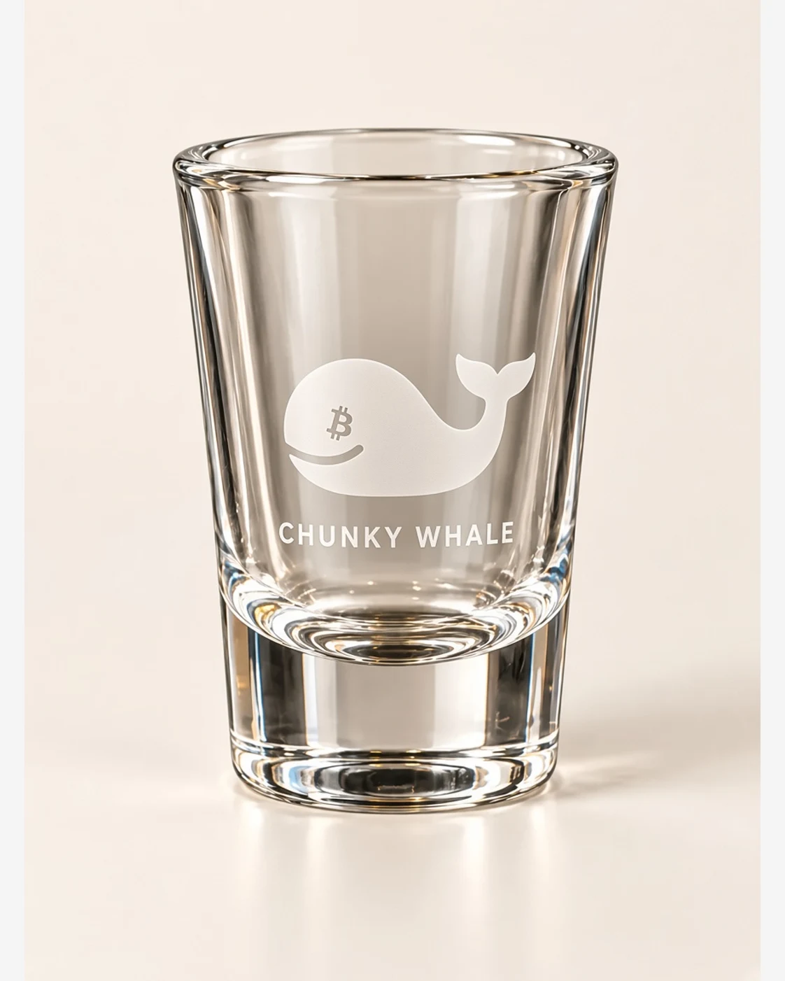 AI concept — Chunky Whale Shot Glass — Clear