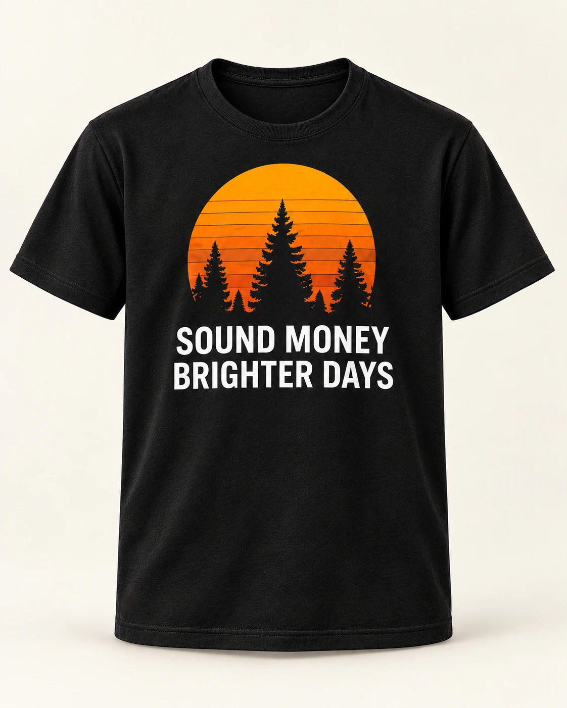 AI concept — Sound Money Brighter Days Tee — Black