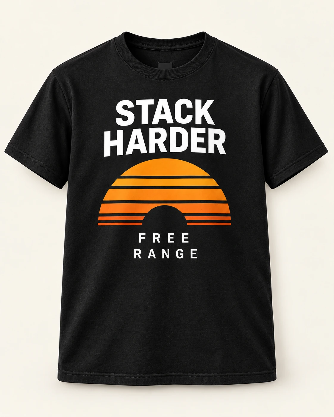 AI concept — Stack Harder Tee — Black