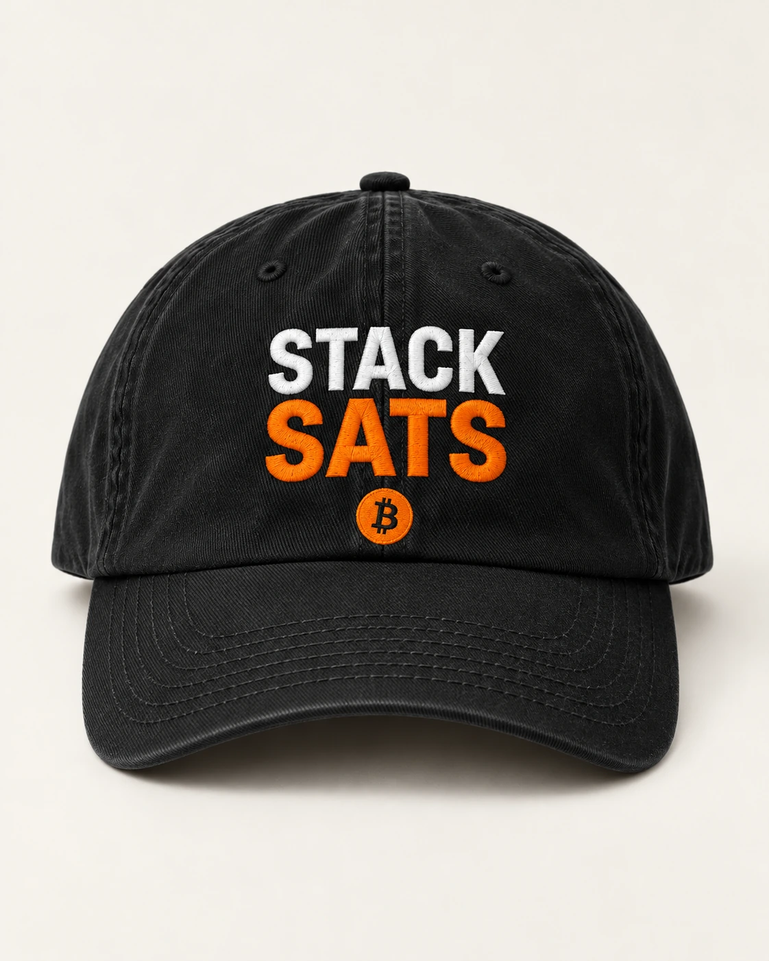 AI concept — Stack Sats Dad Cap — Black