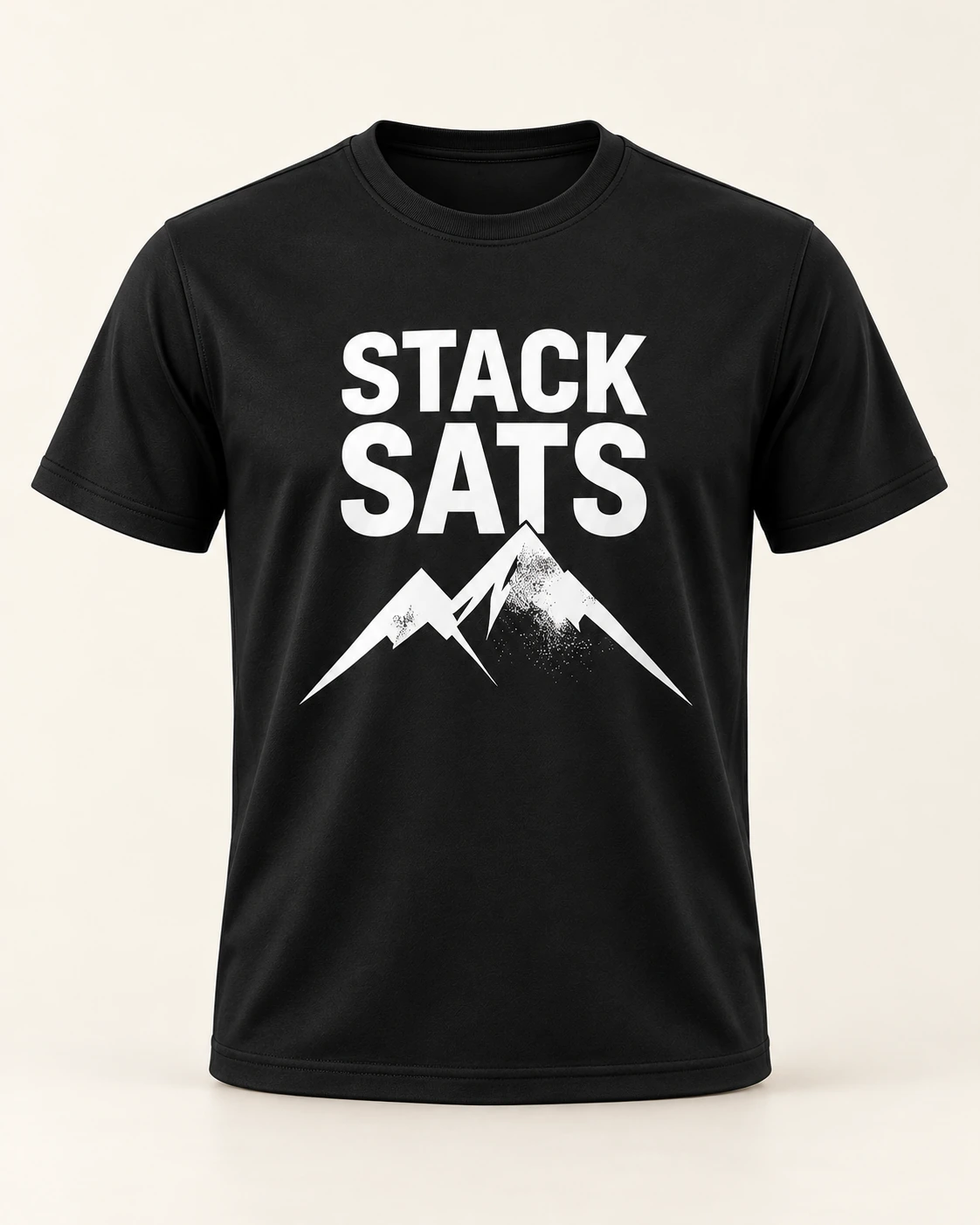 AI concept — Men’s Stack Sats Training Tee — Black