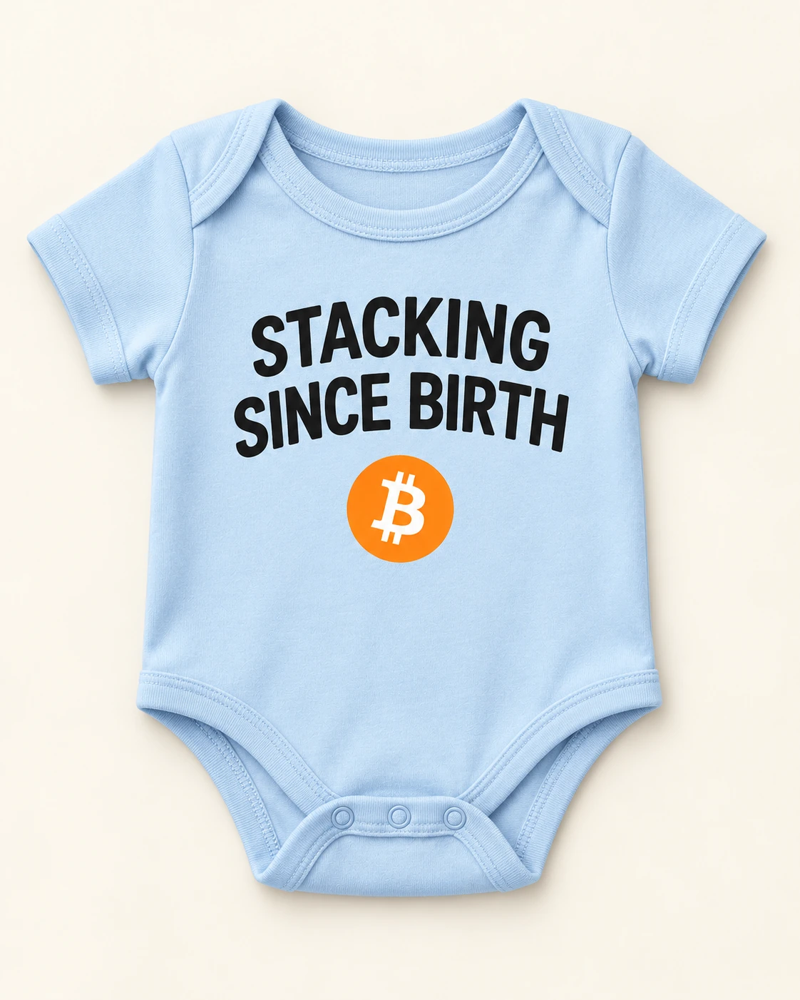 AI concept — Stacking Since Birth Bodysuit — Sky Blue