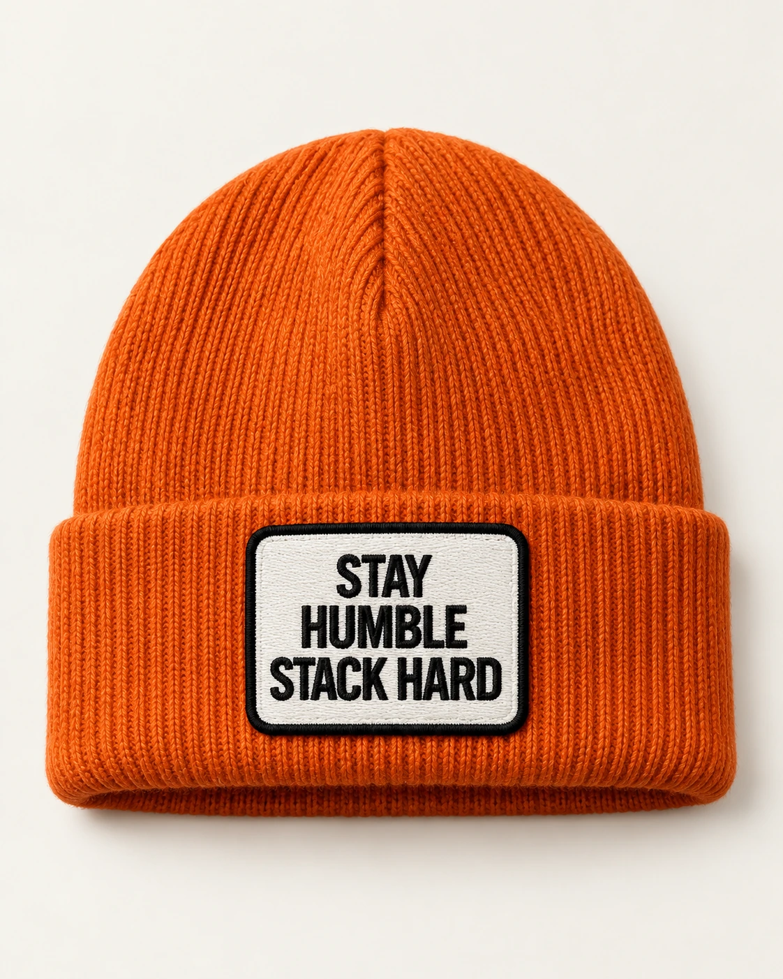 AI concept — Stay Humble Beanie — Orange