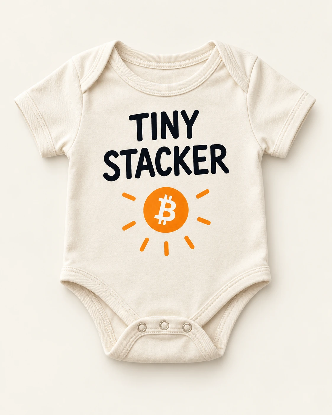AI concept — Tiny Stacker Bodysuit — Bone