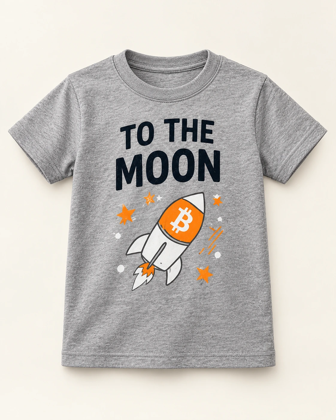 AI concept — To the Moon Toddler Tee — Heather Grey