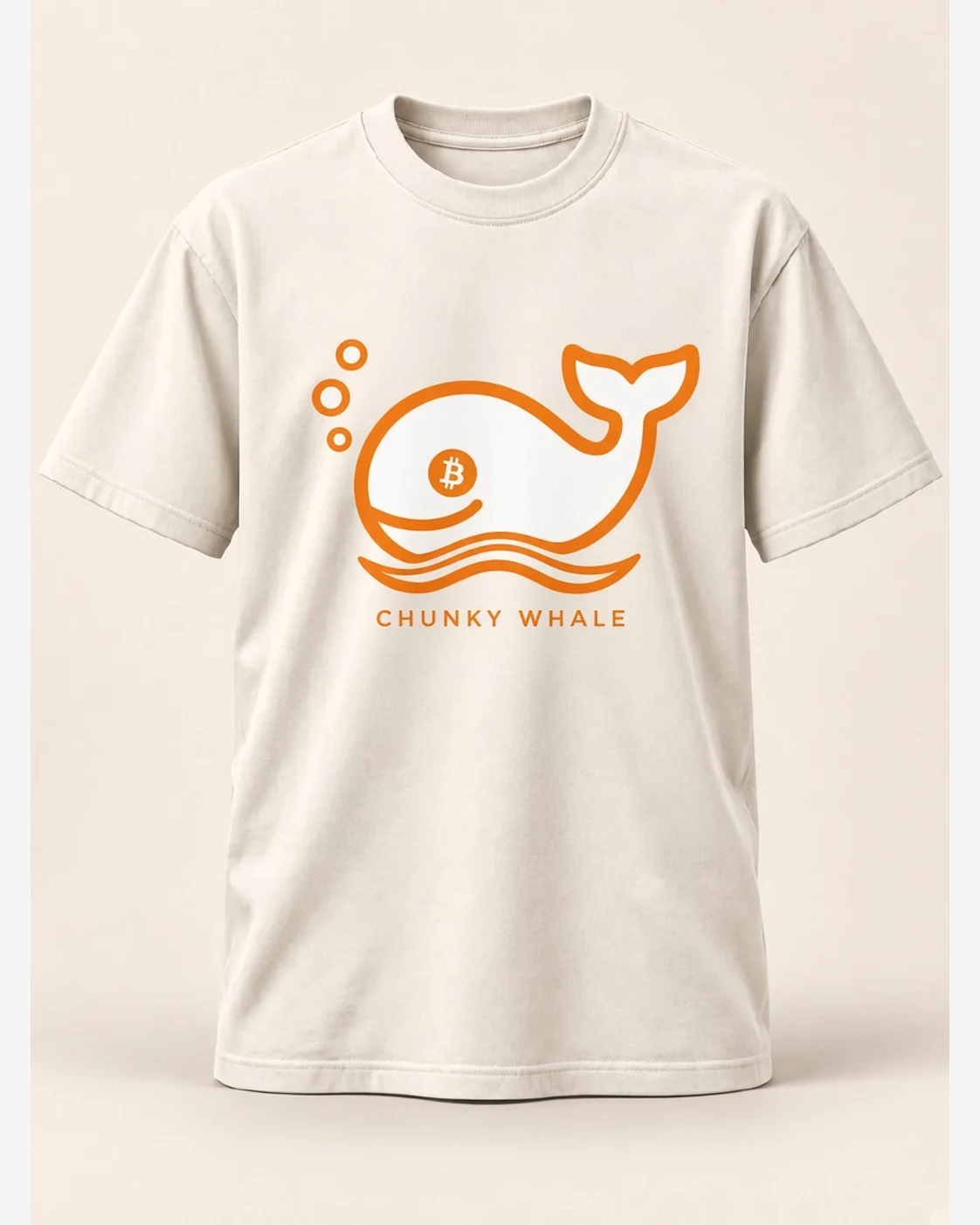 AI concept — Upward Wave Tee — Bone