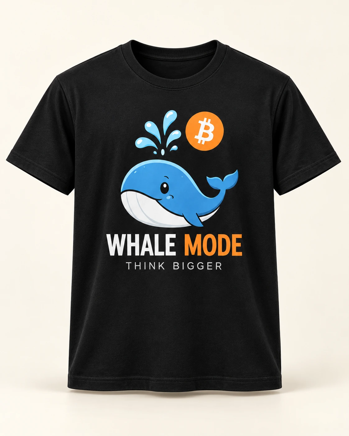 AI concept — Whale Mode Think Bigger Tee — Black