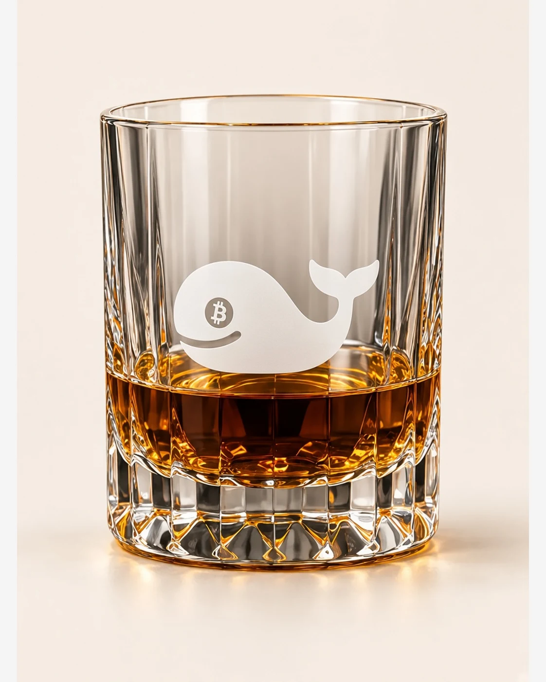 AI concept — Chunky Whale Whisky Tumbler — Clear