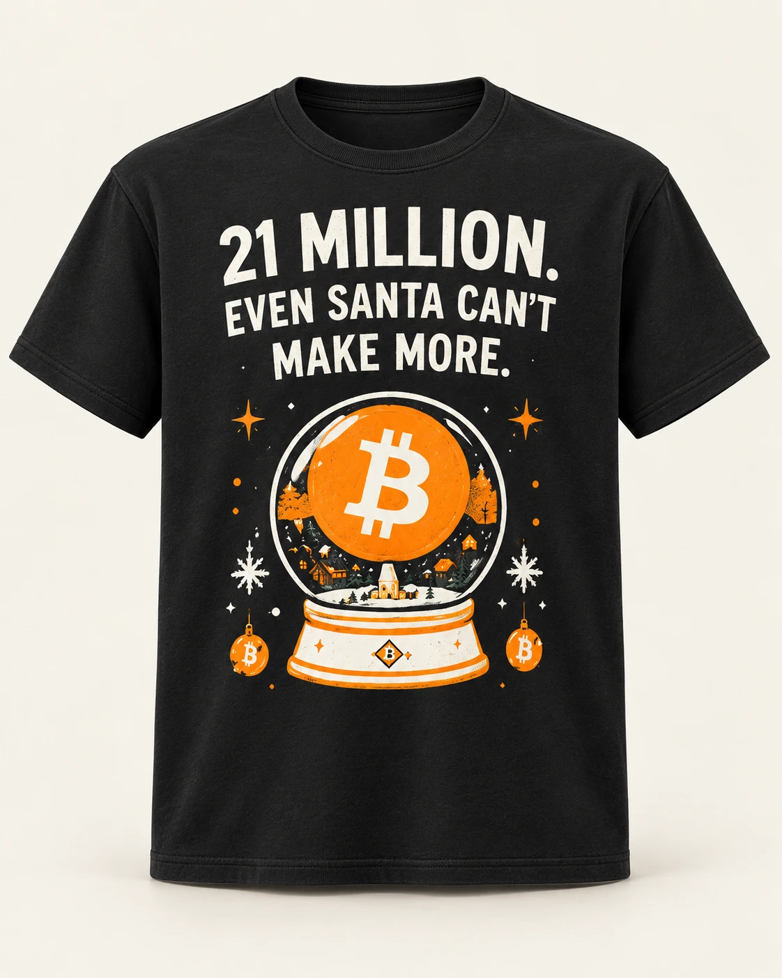 AI concept — 21 Million Christmas Tee — Black