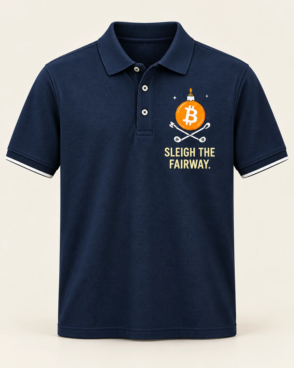 AI concept — Sleigh the Fairway Polo — Navy