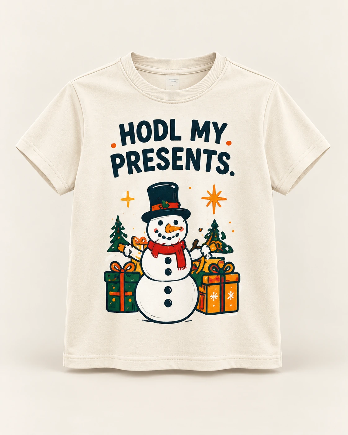 AI concept — HODL My Presents Tee — Cream