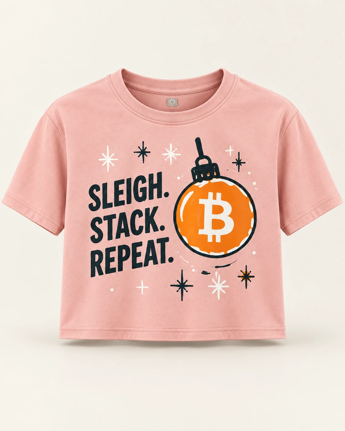 AI concept — Sleigh. Stack. Repeat. Tee — Blush